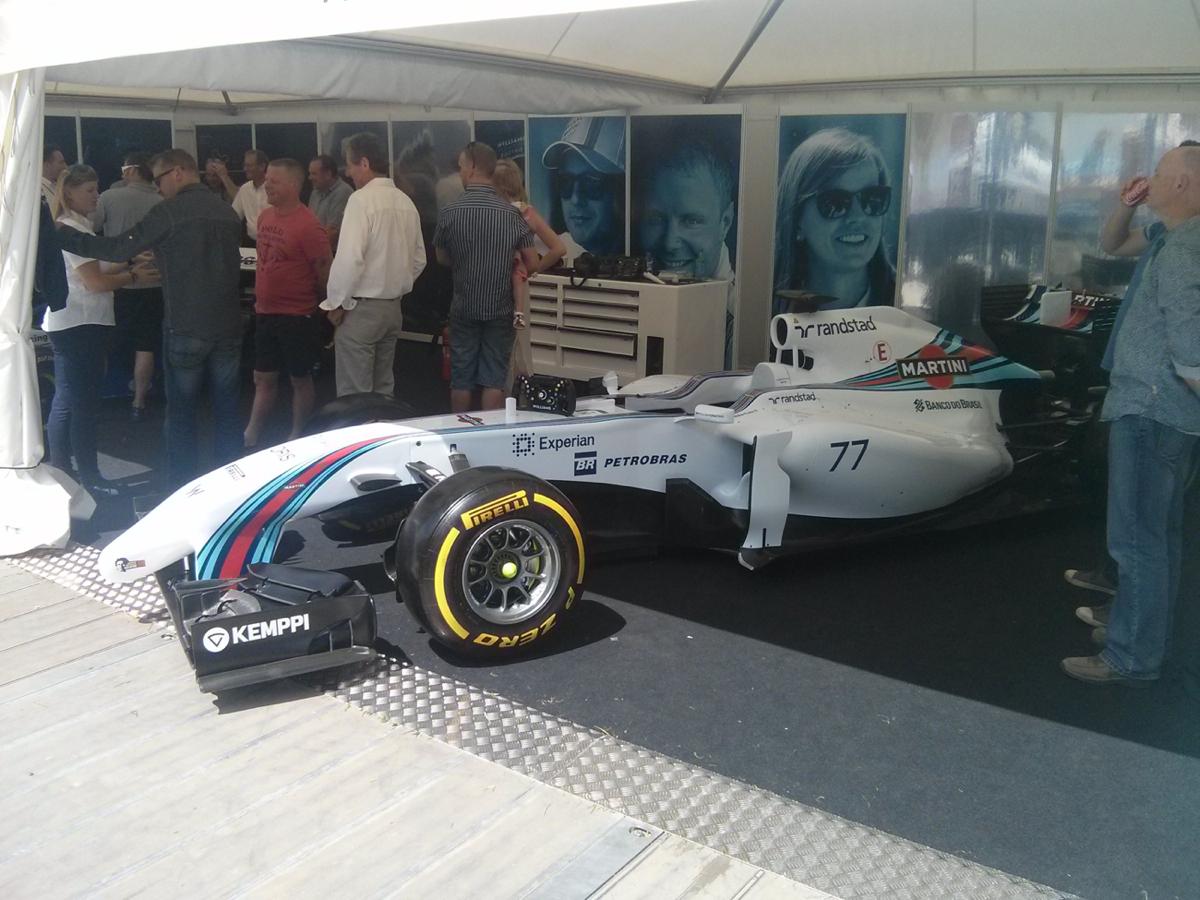 2014 Williams in the paddock - pole sitter in Austria